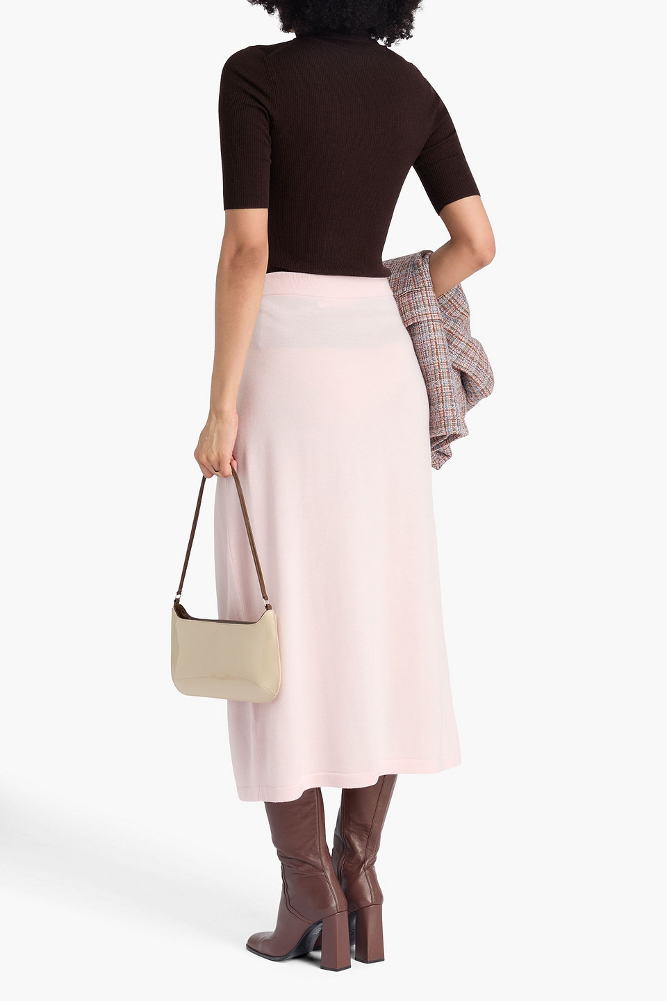 Zimmermann Midi-strickrock In Pink