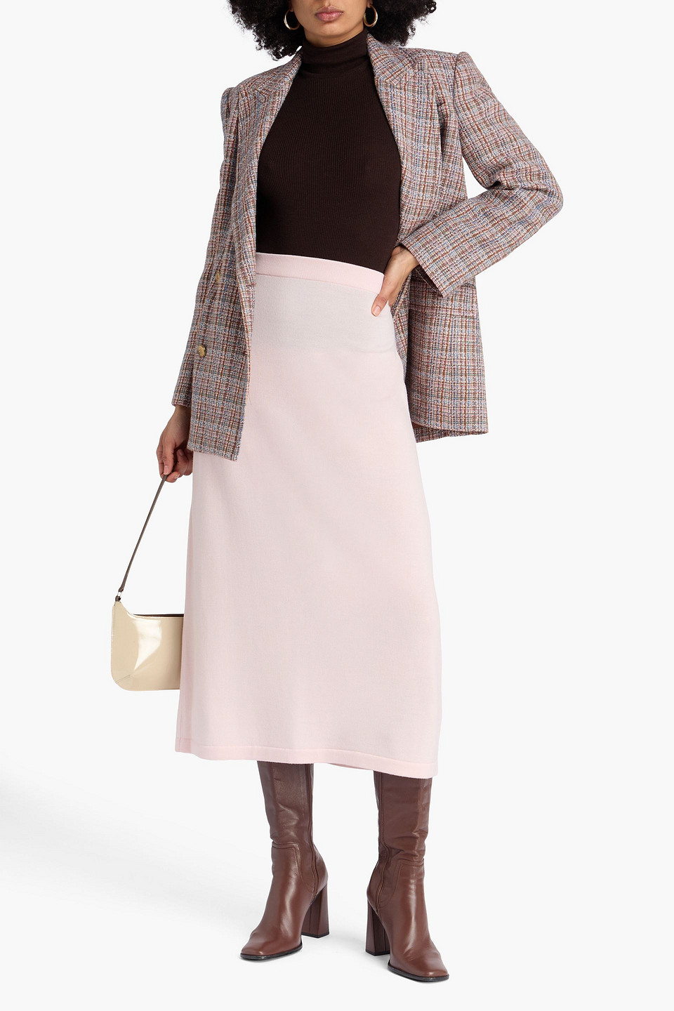 Zimmermann Midi-strickrock In Pink