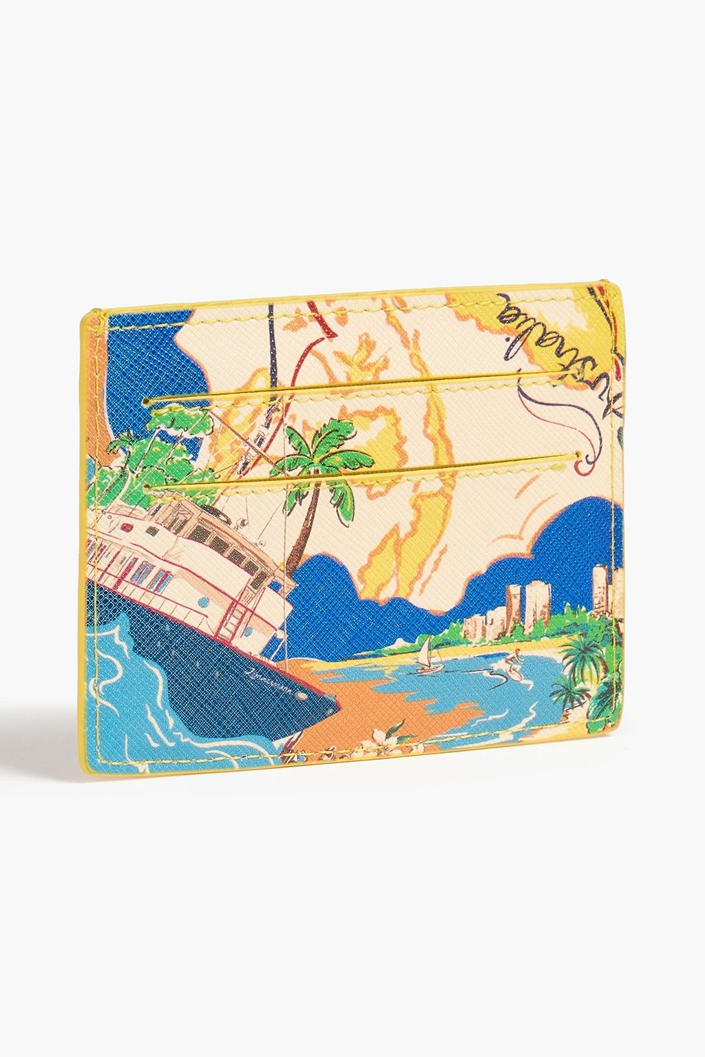 ZIMMERMANN Printed textured-leather cardholder