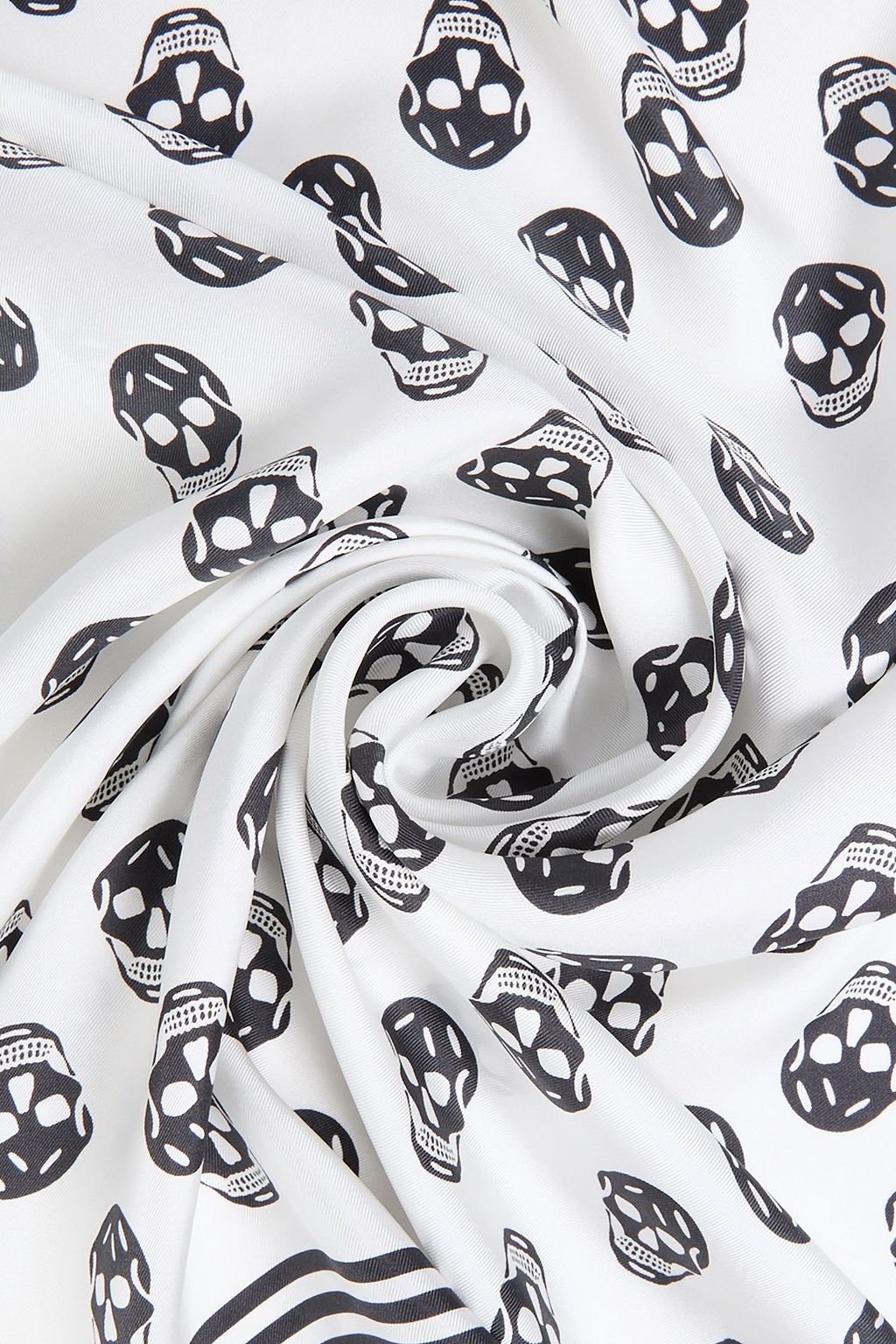 MCQUEEN Bedruckter Schal aus Seiden-Twill
