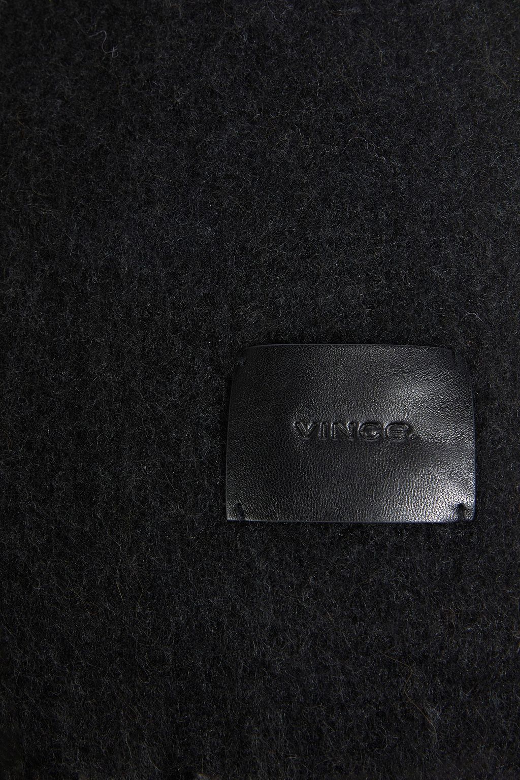 VINCE. Fringed brushed-felt scarf