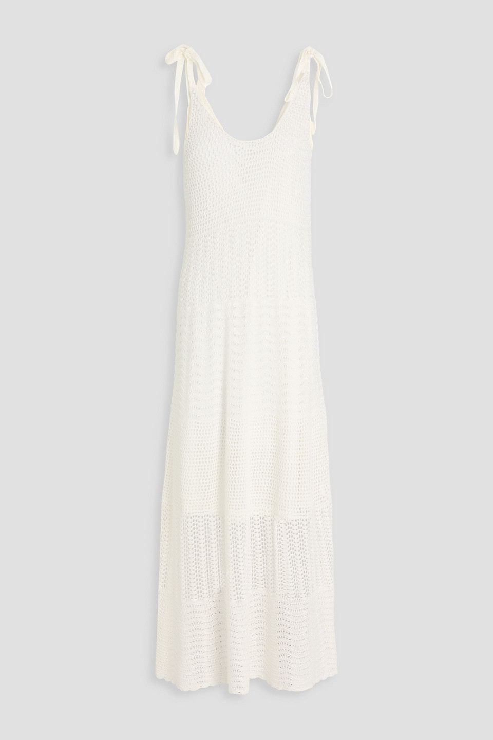 Zimmermann Crochet-knit Linen-blend Midi Dress | ModeSens
