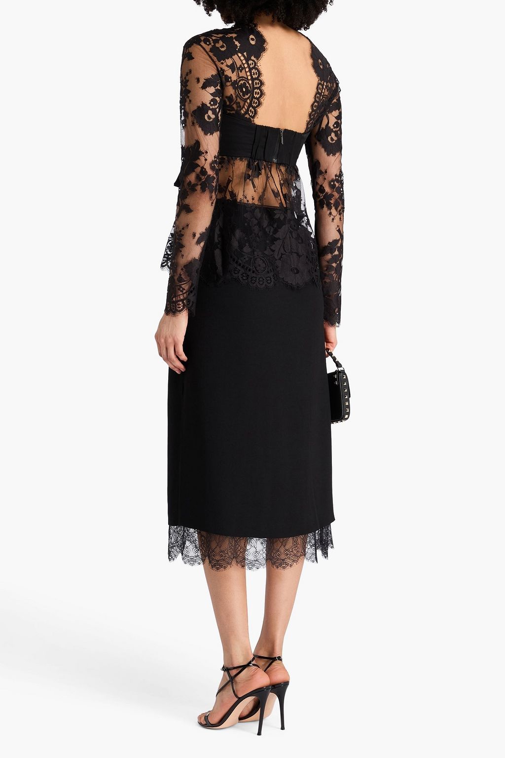 ZIMMERMANN コットン混レース トップス リボン付き