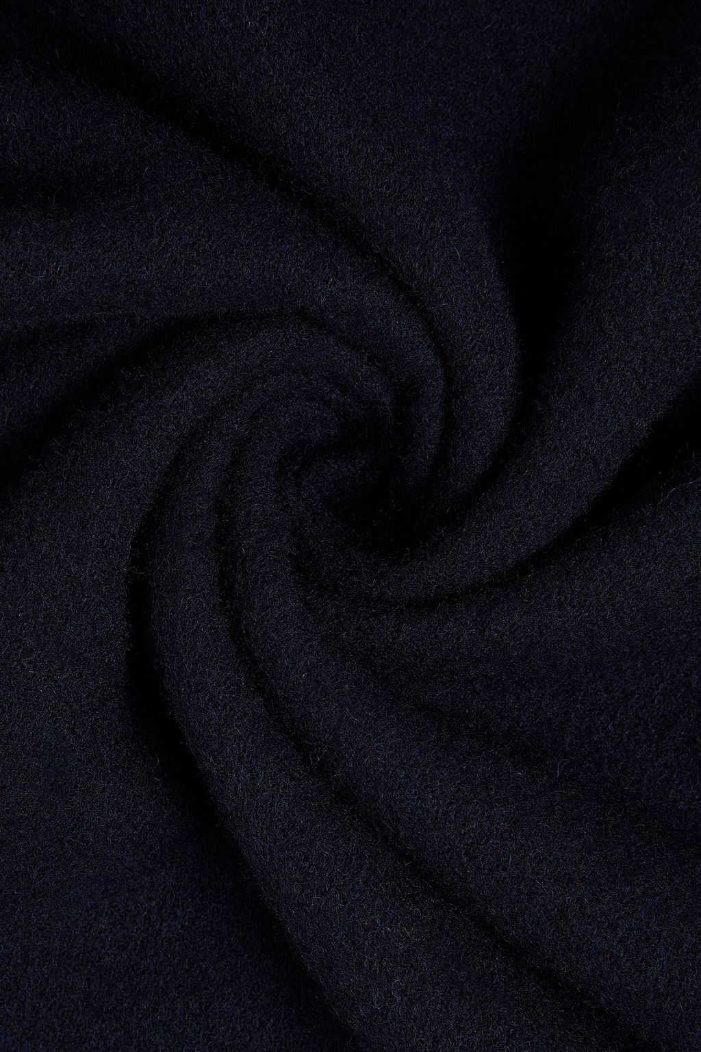 BARBOUR X GANNI Fringed wool-twill scarf