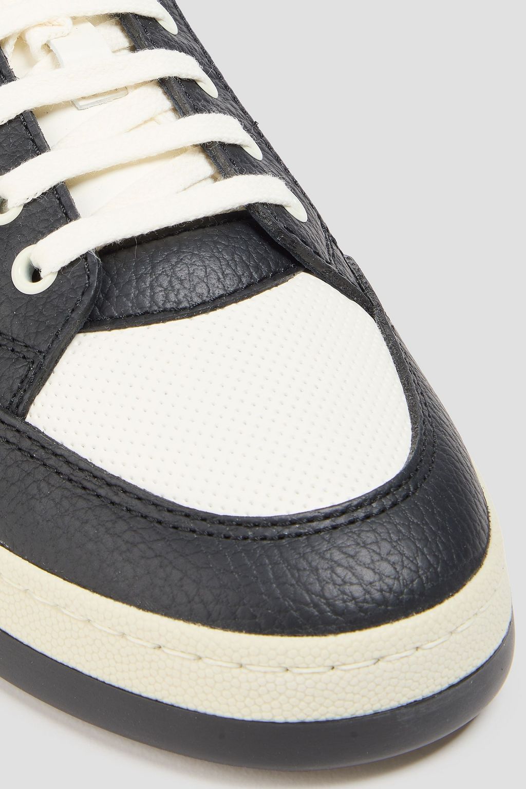 SAINT LAURENT SL61 two-tone leather sneakers