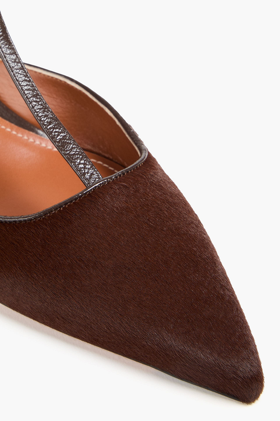 Zimmermann Calf Hair And Patent-leather Pumps In Brown