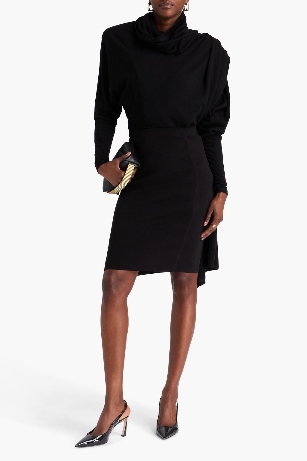 SAINT LAURENT Wool-blend pencil skirt