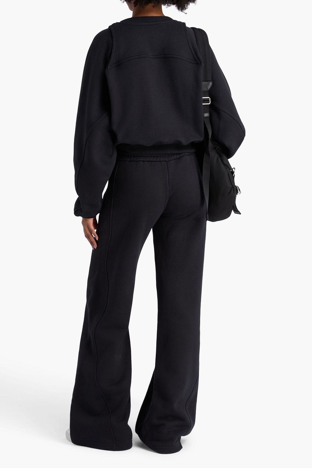 OFF-WHITE™ سويت شيرت قصير من الصوف الناعم والقطن