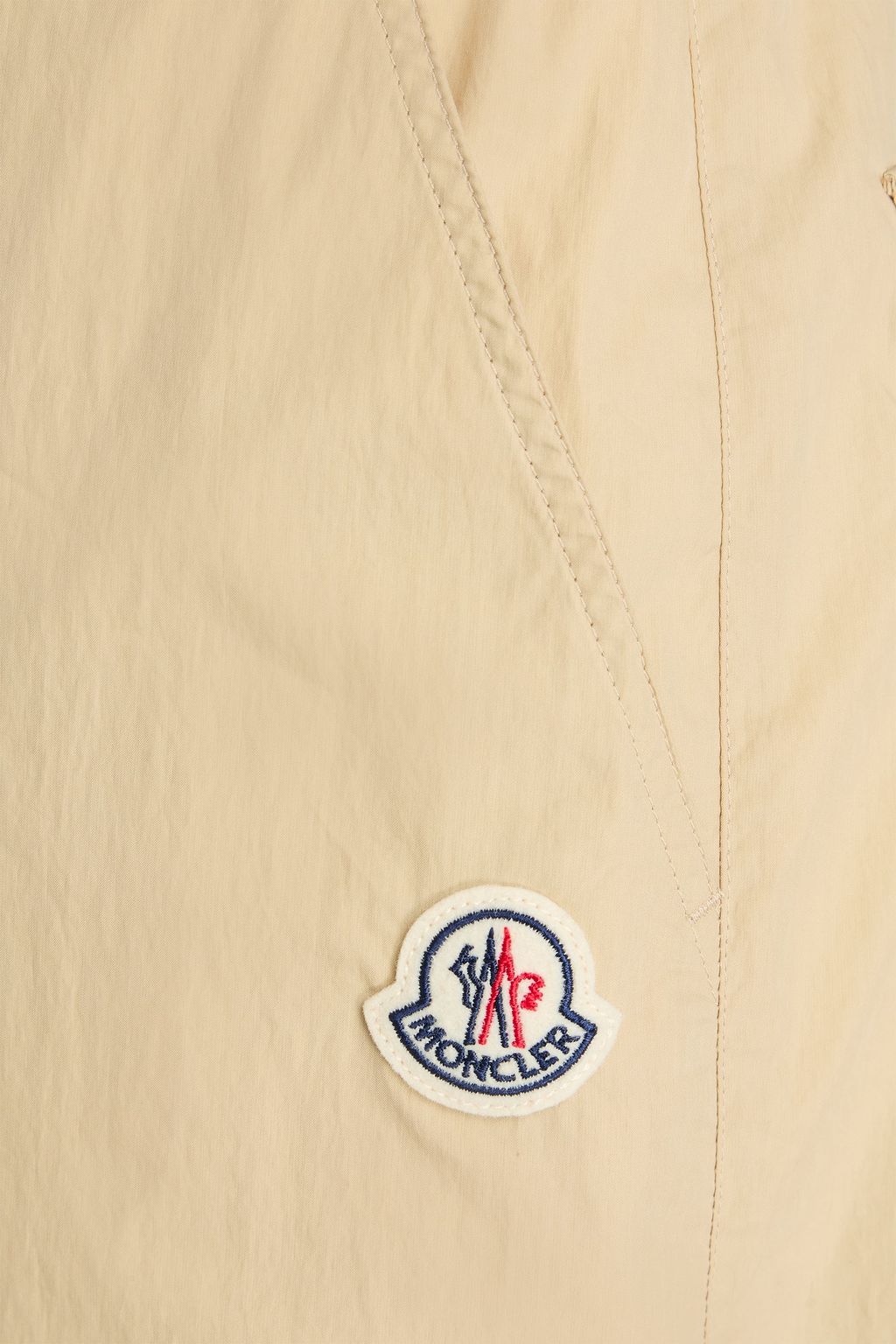 MONCLER شورت من قماش مقاوم للماء من مزيج القطن