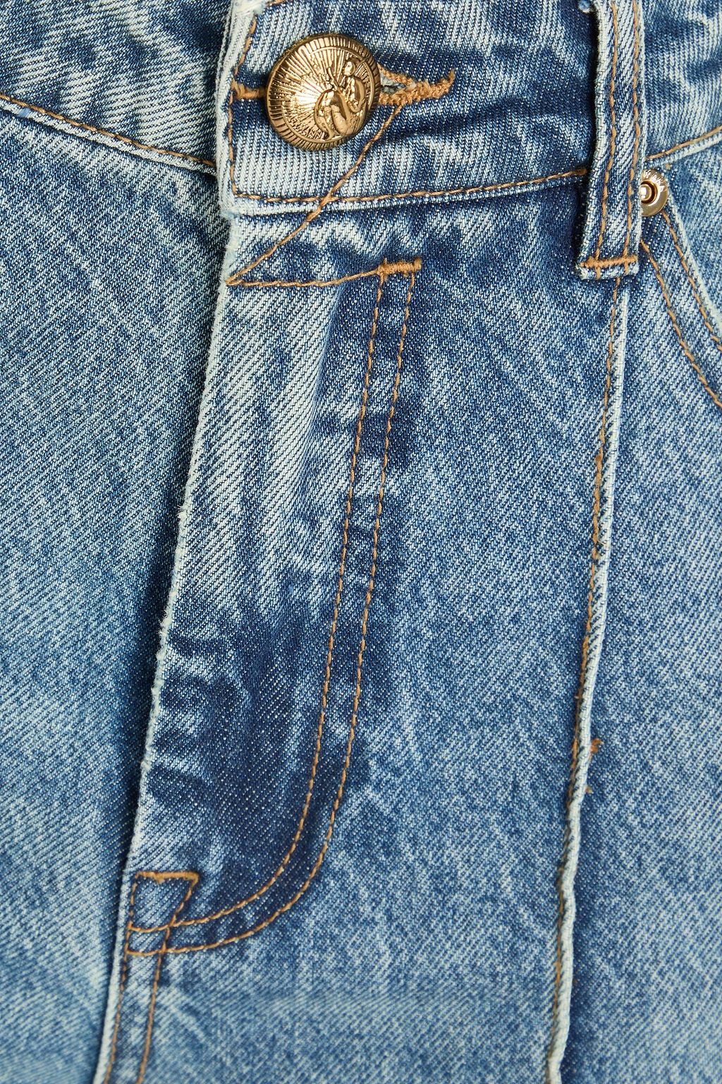 ZIMMERMANN Faded high-rise wide-leg jeans