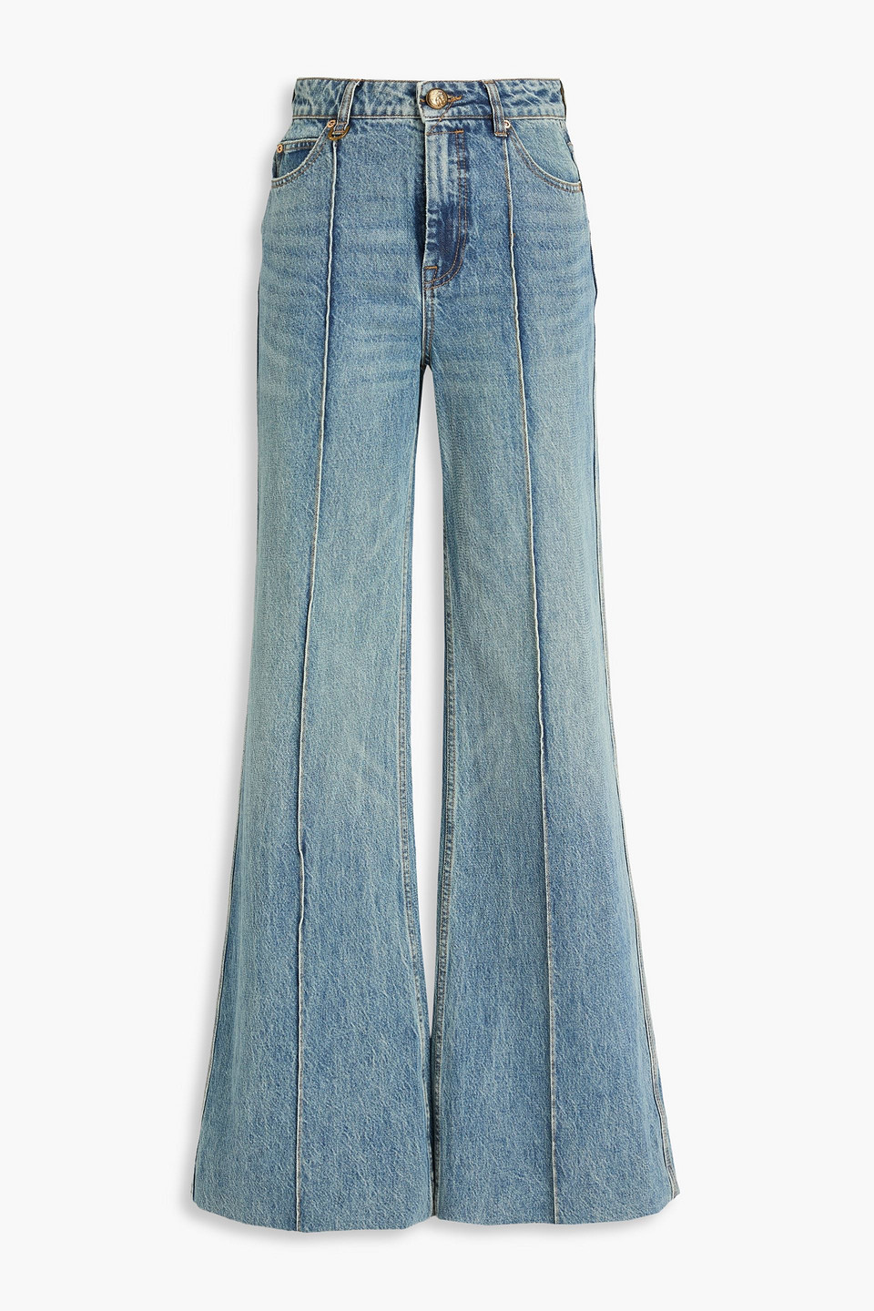 zimmermann - high-rise wide-leg jeans - blue - 24