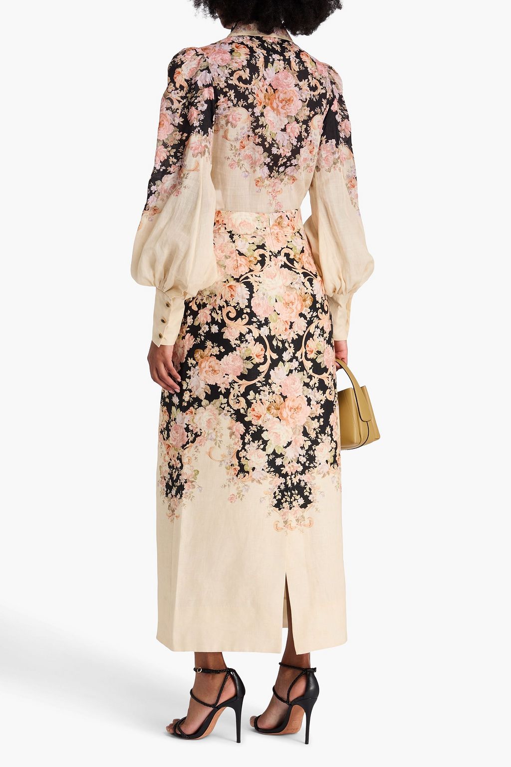 ZIMMERMANN ラミーガーゼ シャツ フローラルプリント