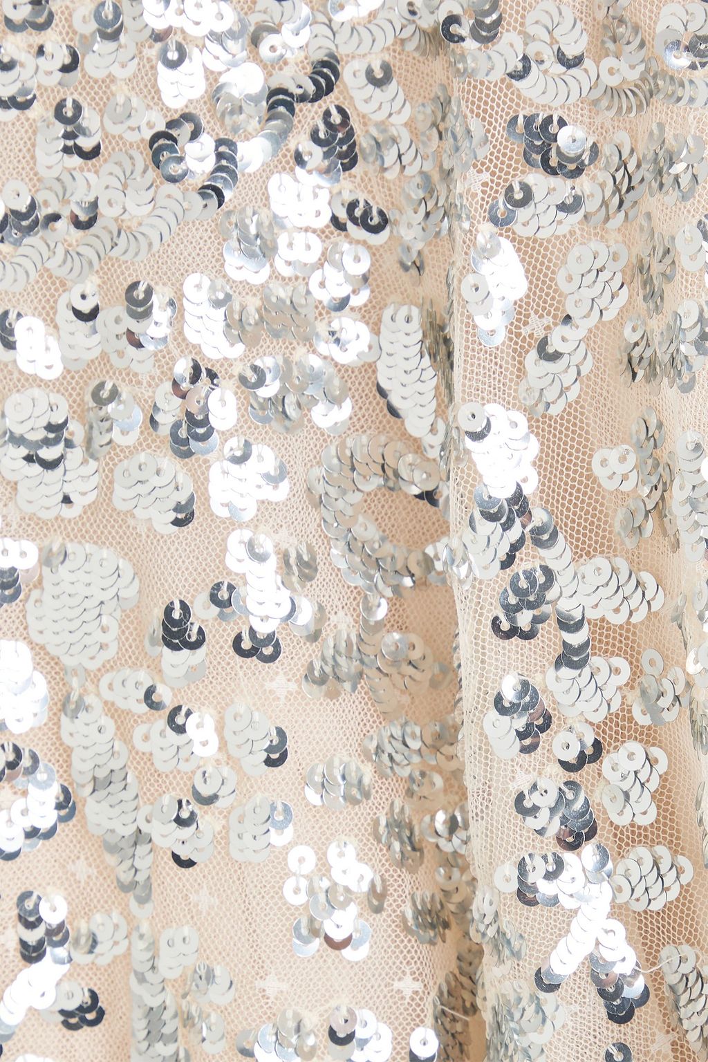 NEEDLE & THREAD Ruffled sequin-embellished tulle mini dress