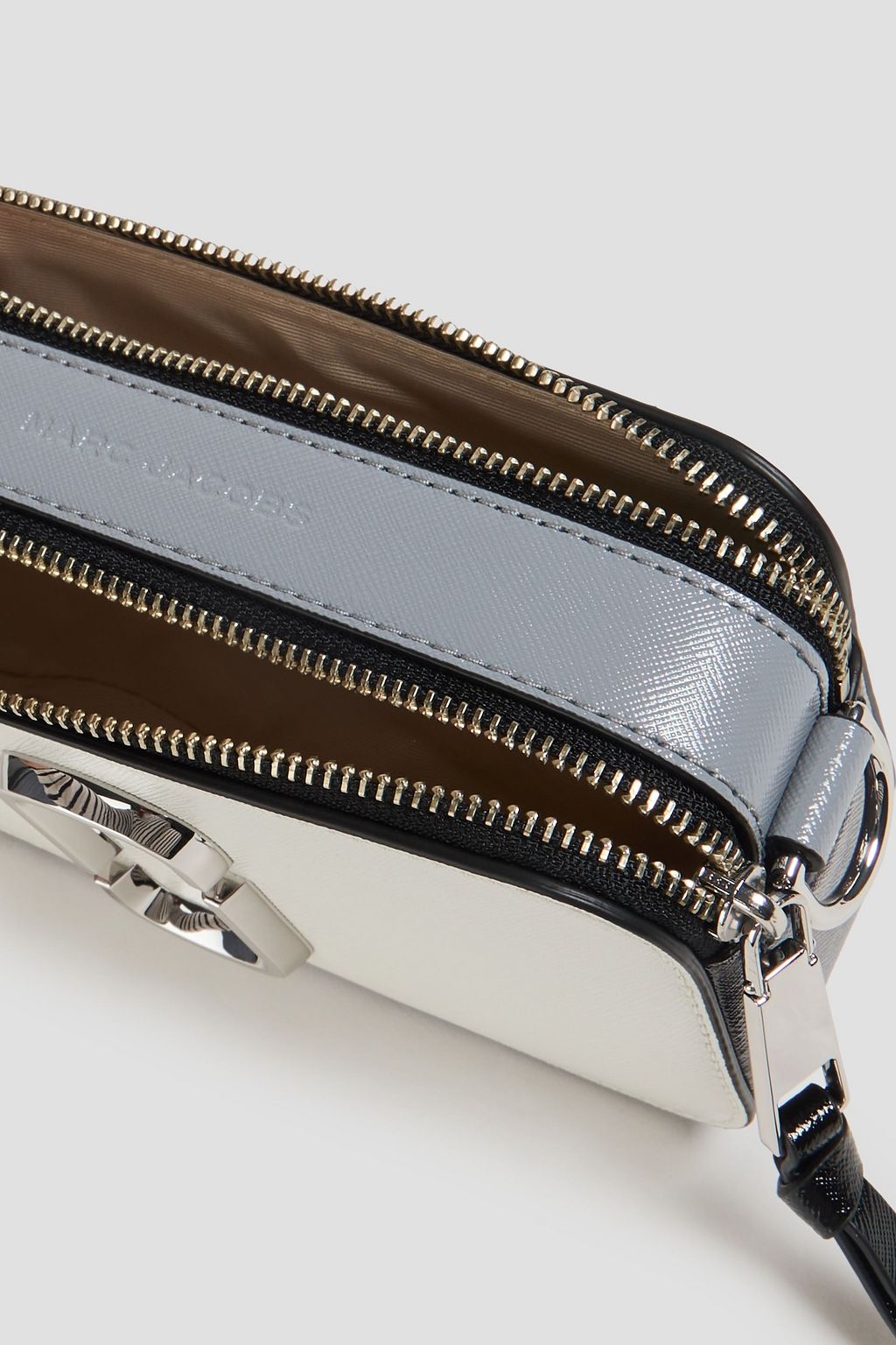 MARC JACOBS Snapshot textured-leather shoulder bag