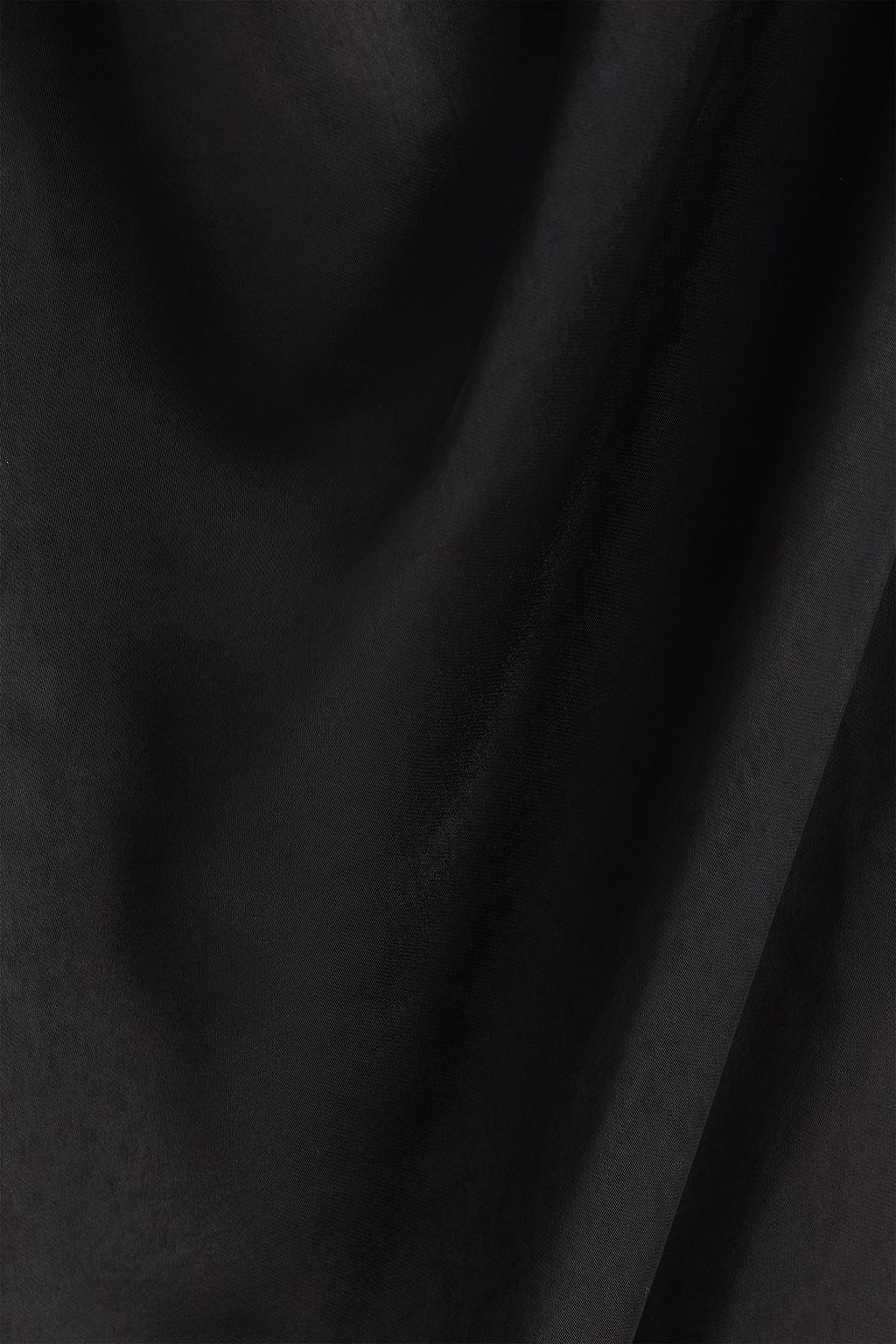 DE LA VALI Chelsea one-shoulder asymmetric draped satin dress