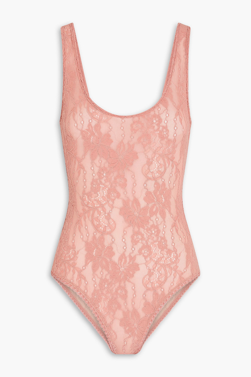 zimmermann - lace bodysuit - pink - 0