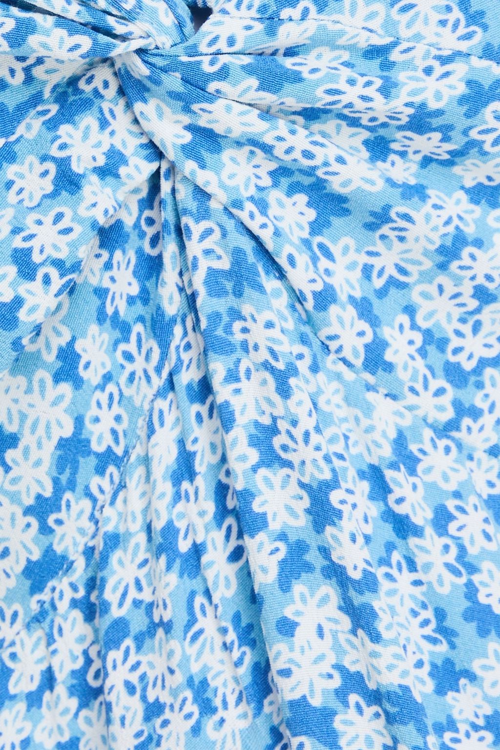 FAITHFULL クレープ マキシワンピース ツイスト入り フローラルプリント