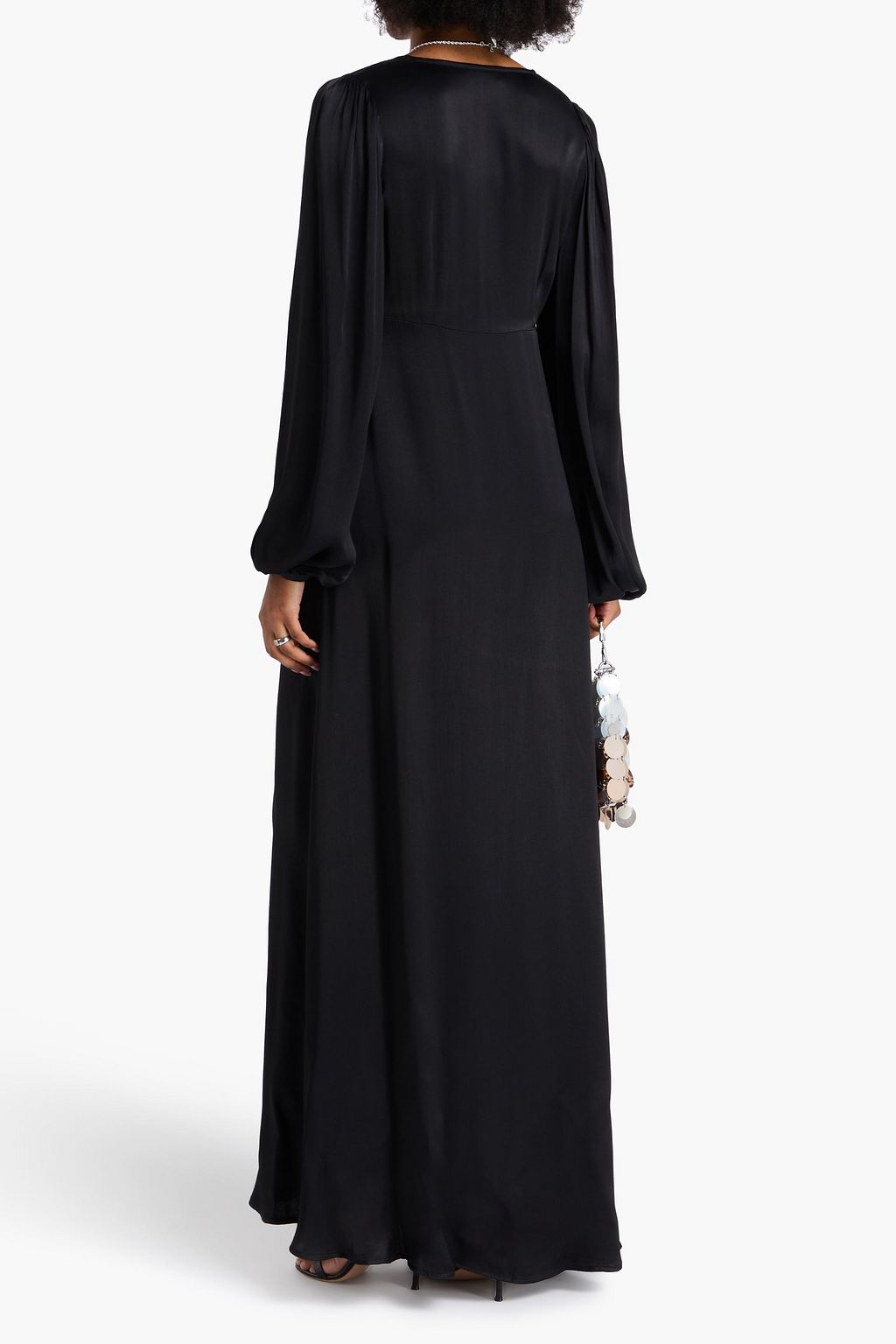 BYTIMO Satin-crepe maxi dress