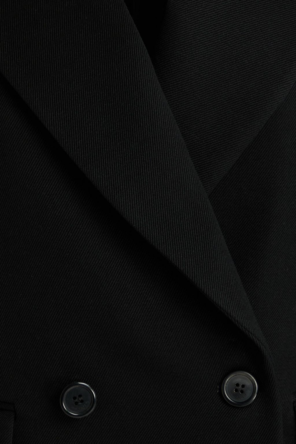 SAINT LAURENT Double-breasted wool-twill blazer