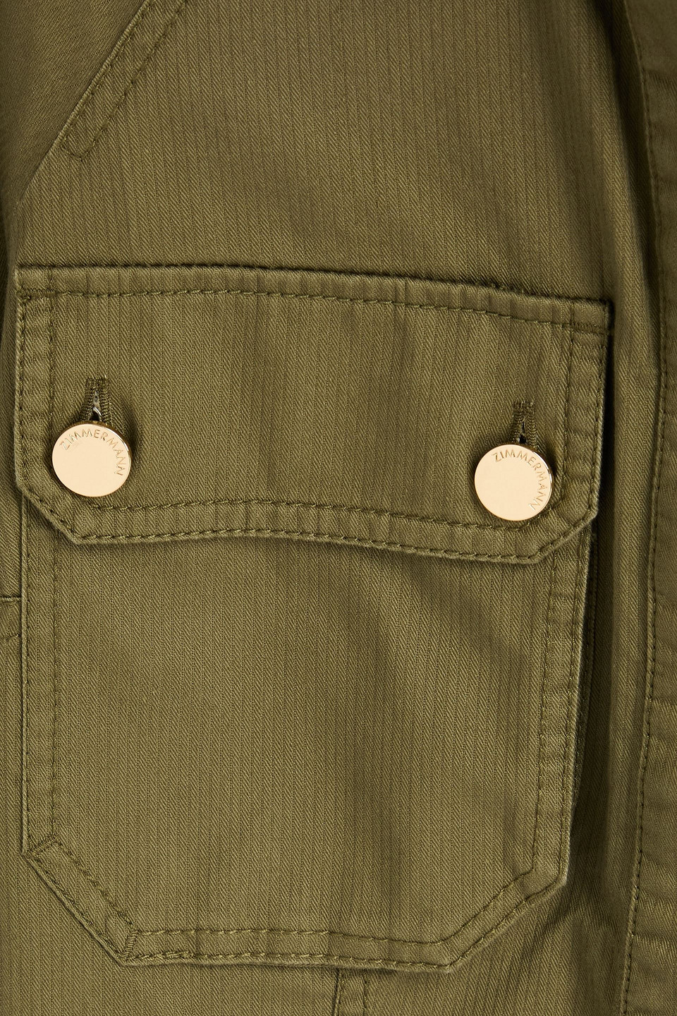 Zimmermann Denim Shirt In Green