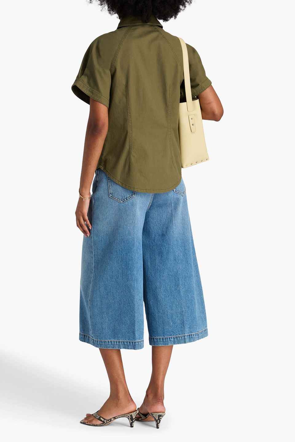 Zimmermann Denim Shirt In Green