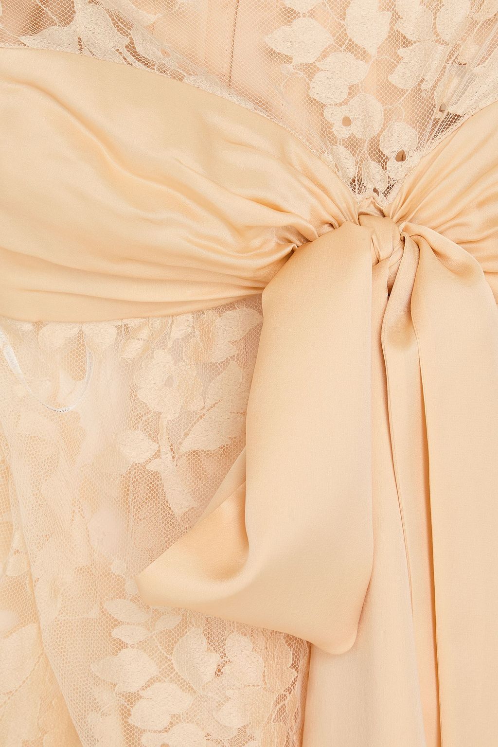ZIMMERMANN コットン混レース トップス リボン付き