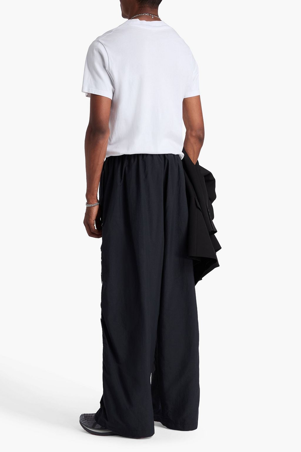 BALENCIAGA Embroidered shell track pants