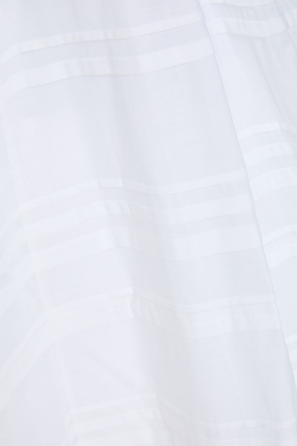 STAUD Carina cutout pintucked cotton-gauze midi dress