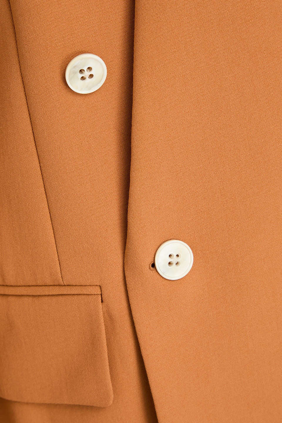Petar Petrov Doppelreihiger Blazer Aus Einer Wollmischung In Brown