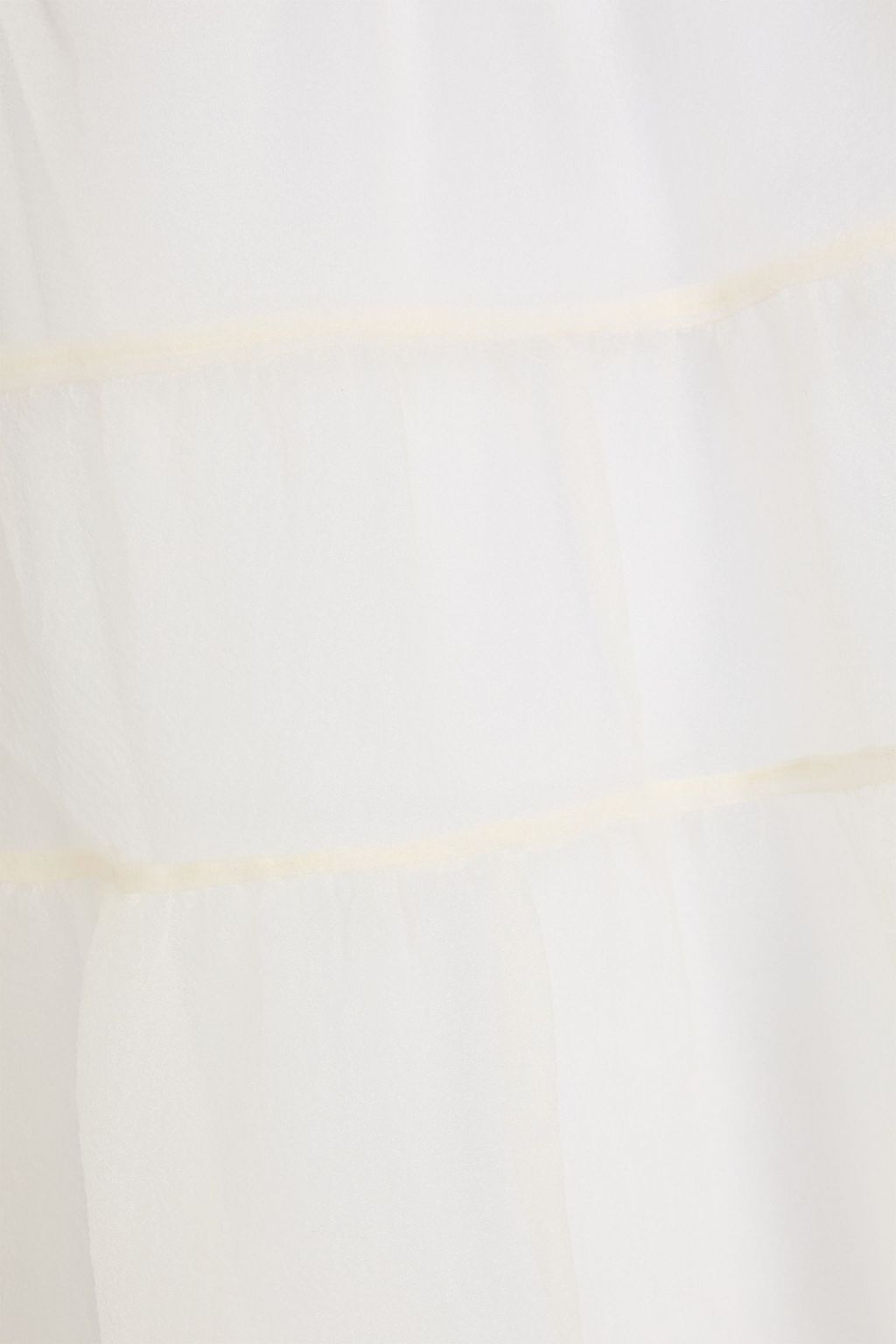 STAUD Hyacinth gathered organza midi dress