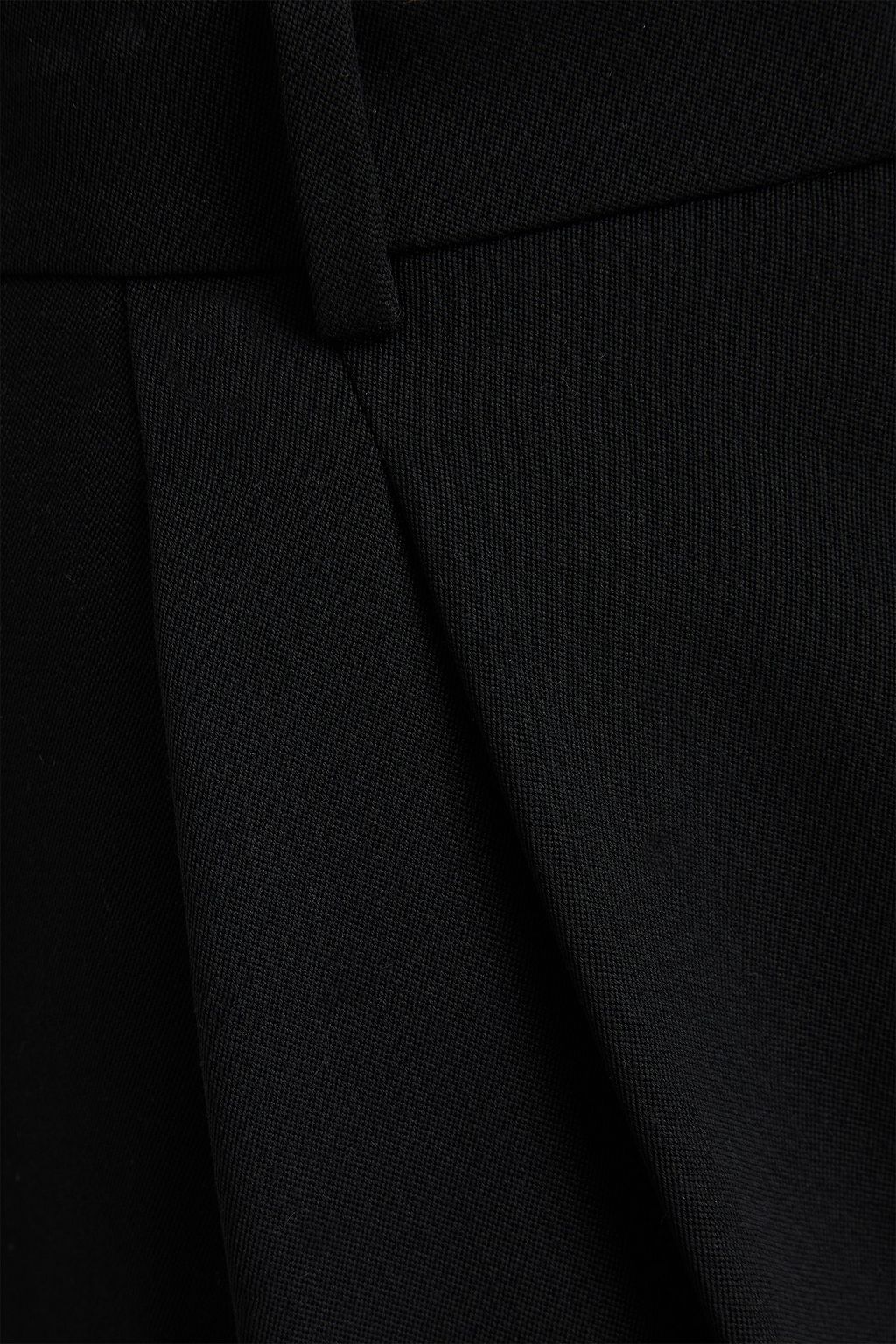 SAINT LAURENT Wool-crepe straight-leg pants