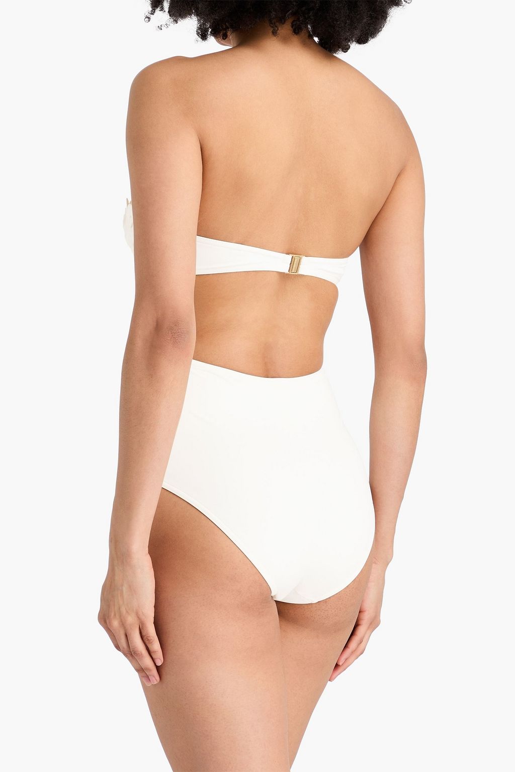 ZIMMERMANN Embroidered bandeau swimsuit