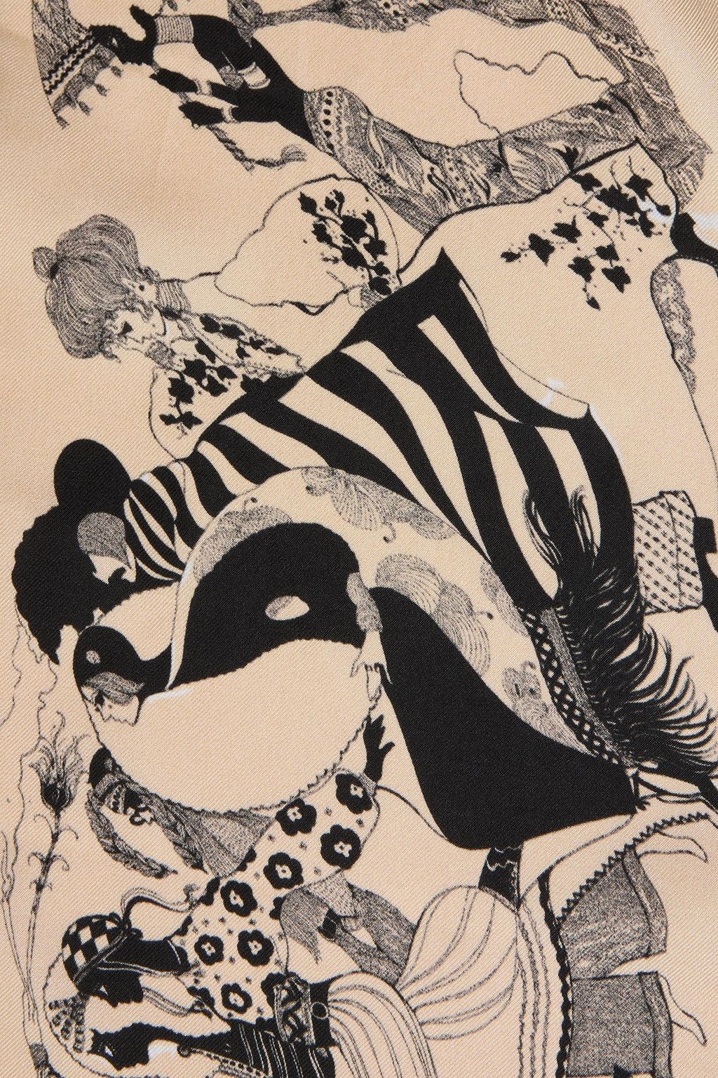 ZIMMERMANN Printed silk-twill scarf