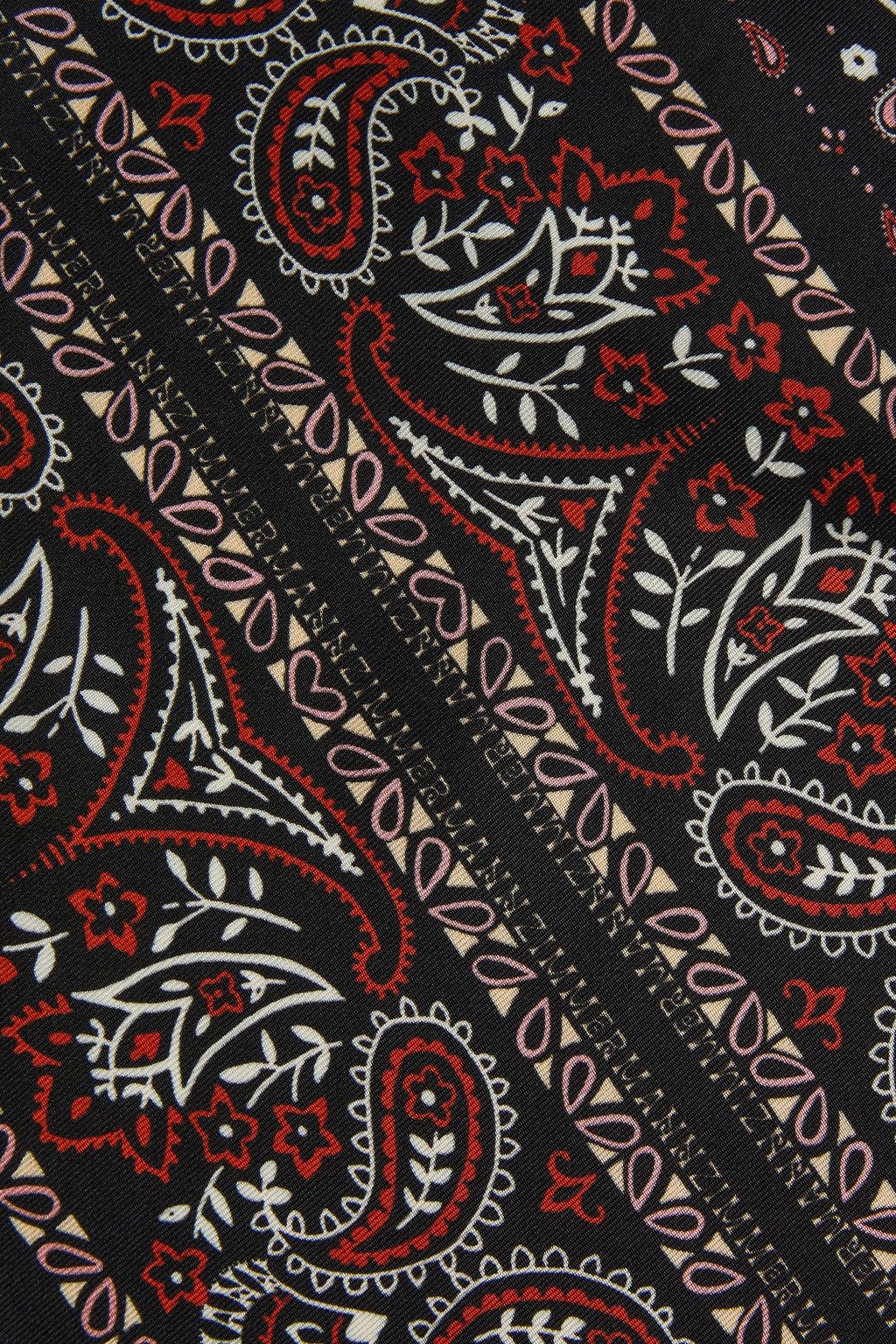 ZIMMERMANN Paisley-print silk-twill scarf