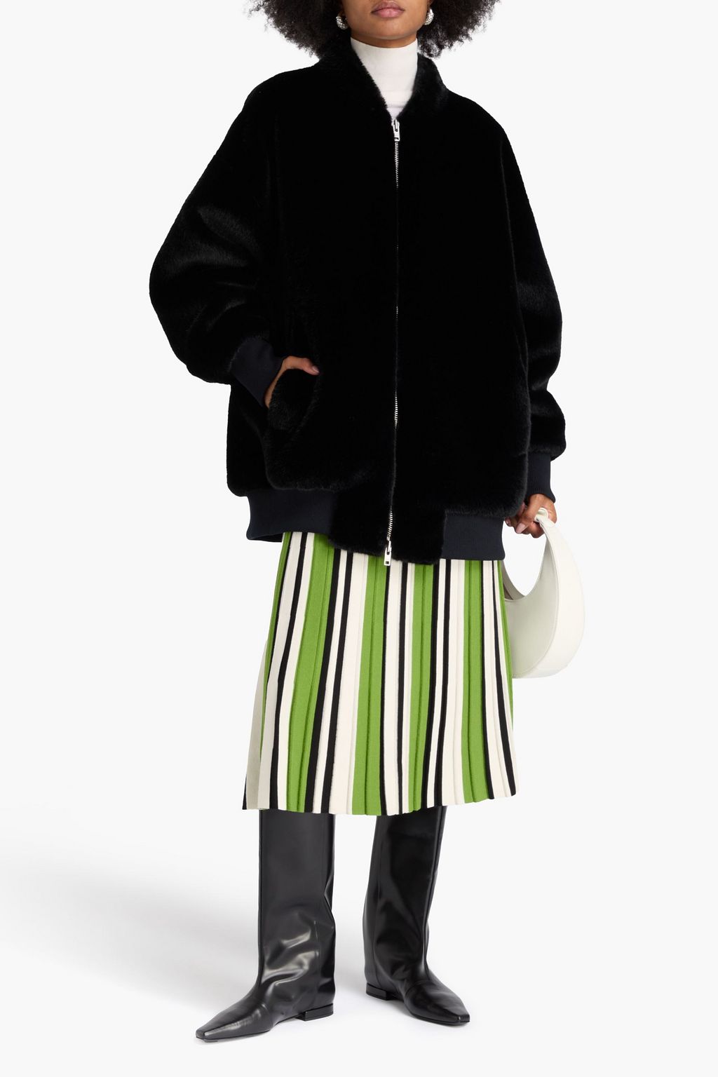 STAND STUDIO Iman Jacke aus Plüsch