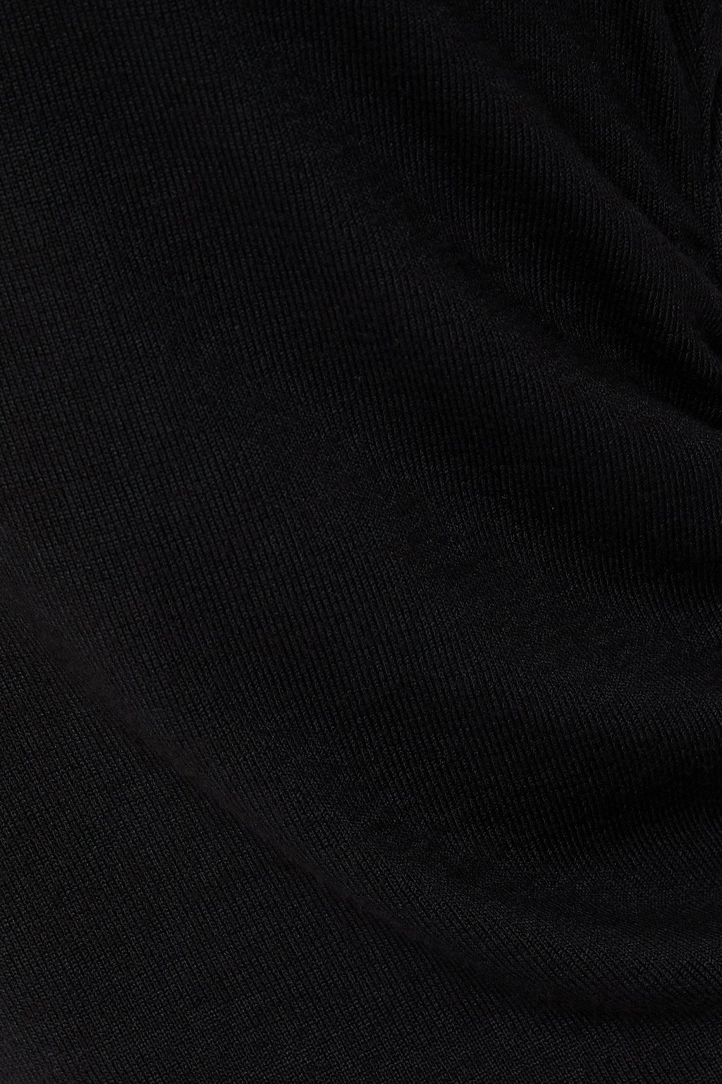 VINCE. ニット ミディワンピース ルーシュ入り
