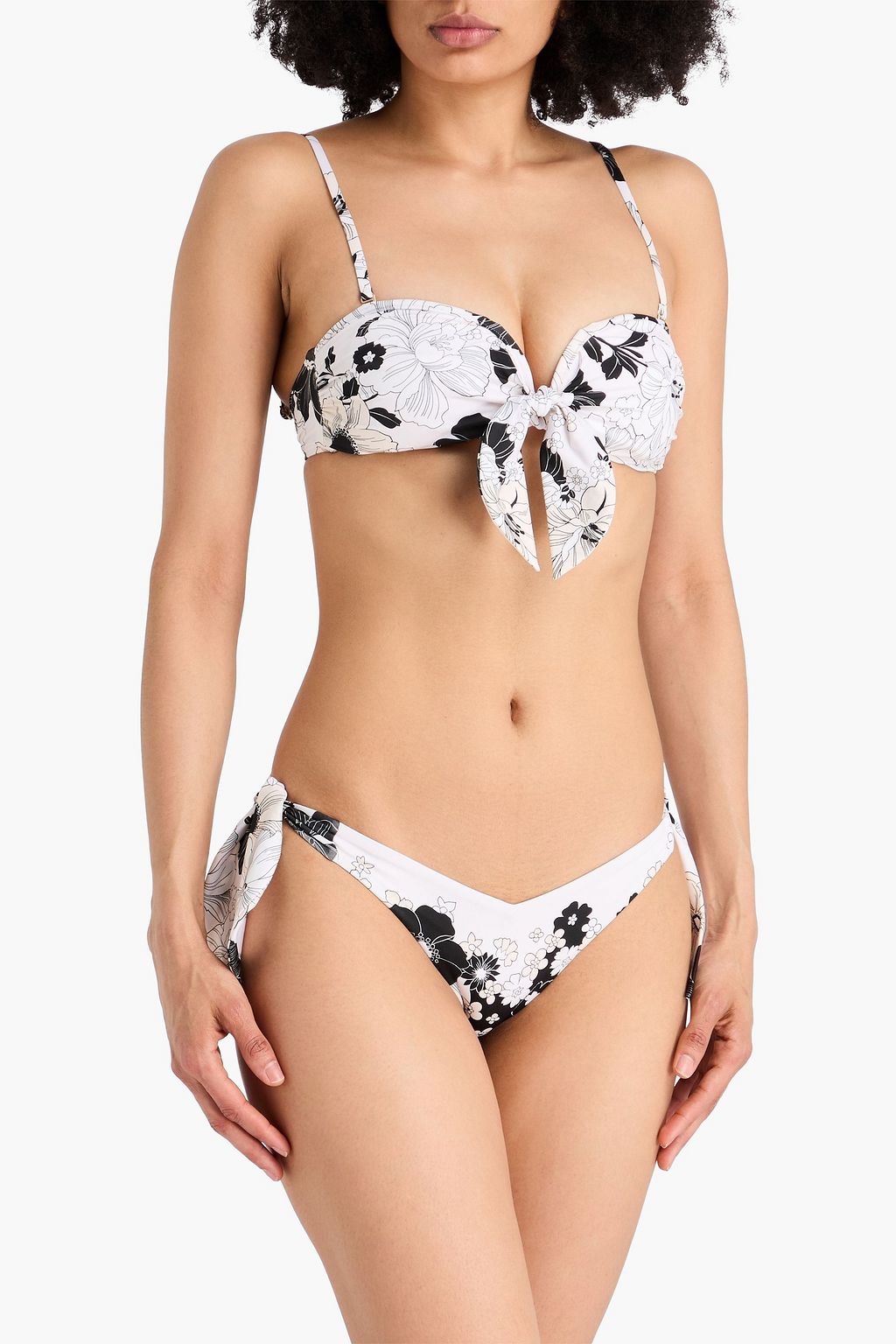 ZIMMERMANN Floral-print bandeau bikini