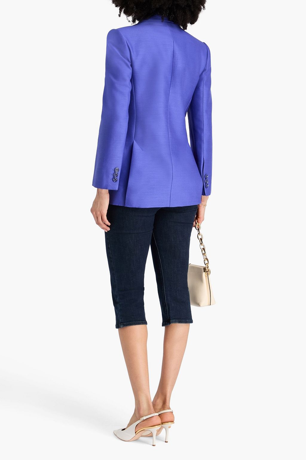ZIMMERMANN Double-breasted wool and silk-blend blazer