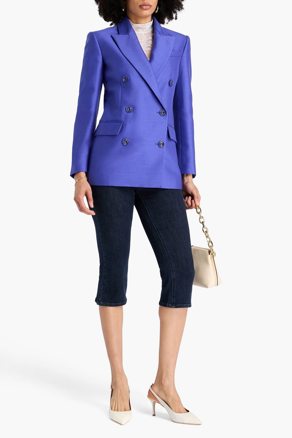 ZIMMERMANN Double-breasted wool and silk-blend blazer