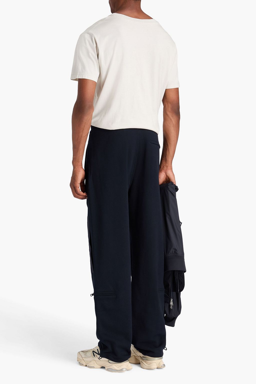 MONCLER French cotton-terry sweatpants