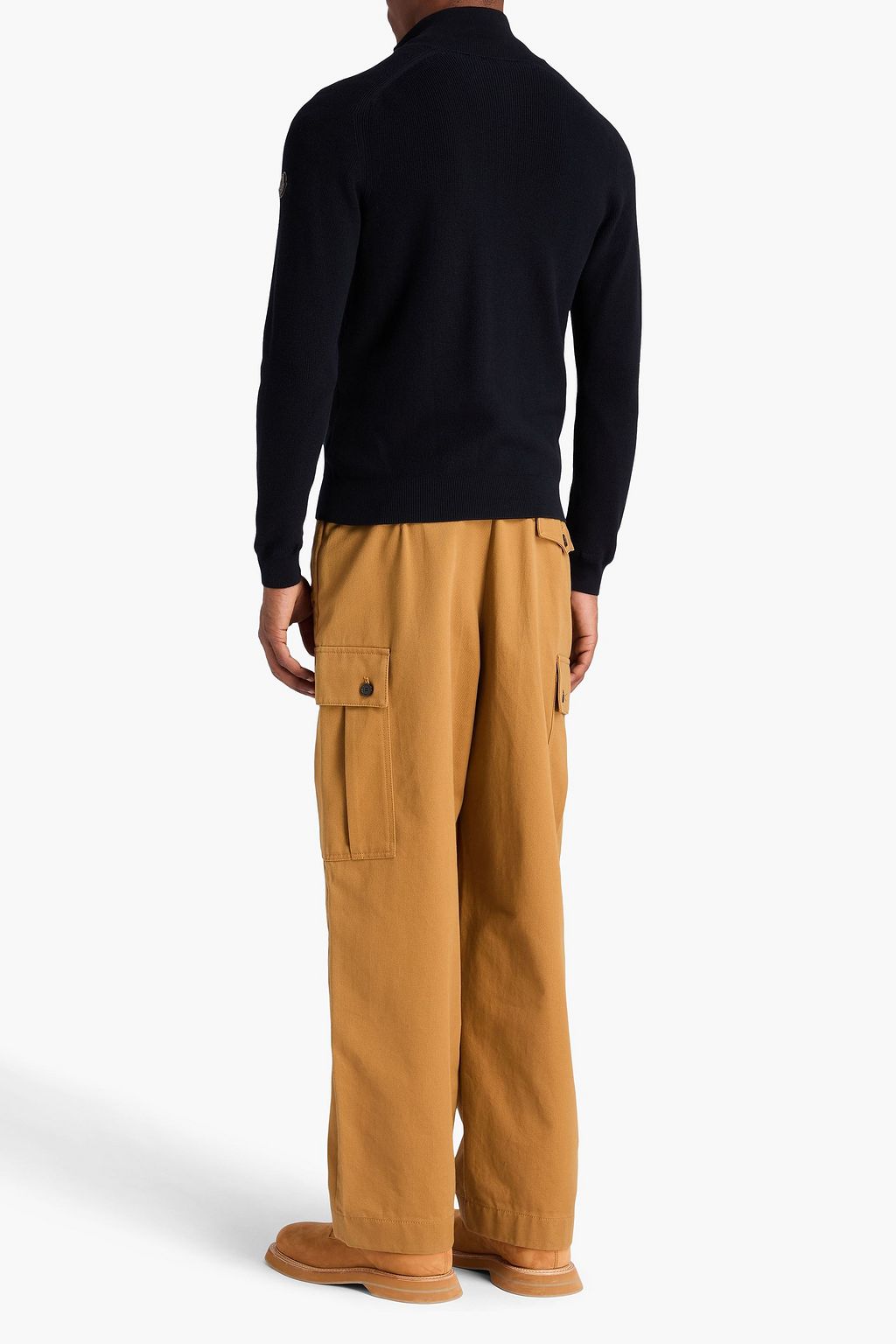 MONCLER Cotton and cashmere-blend cardigan