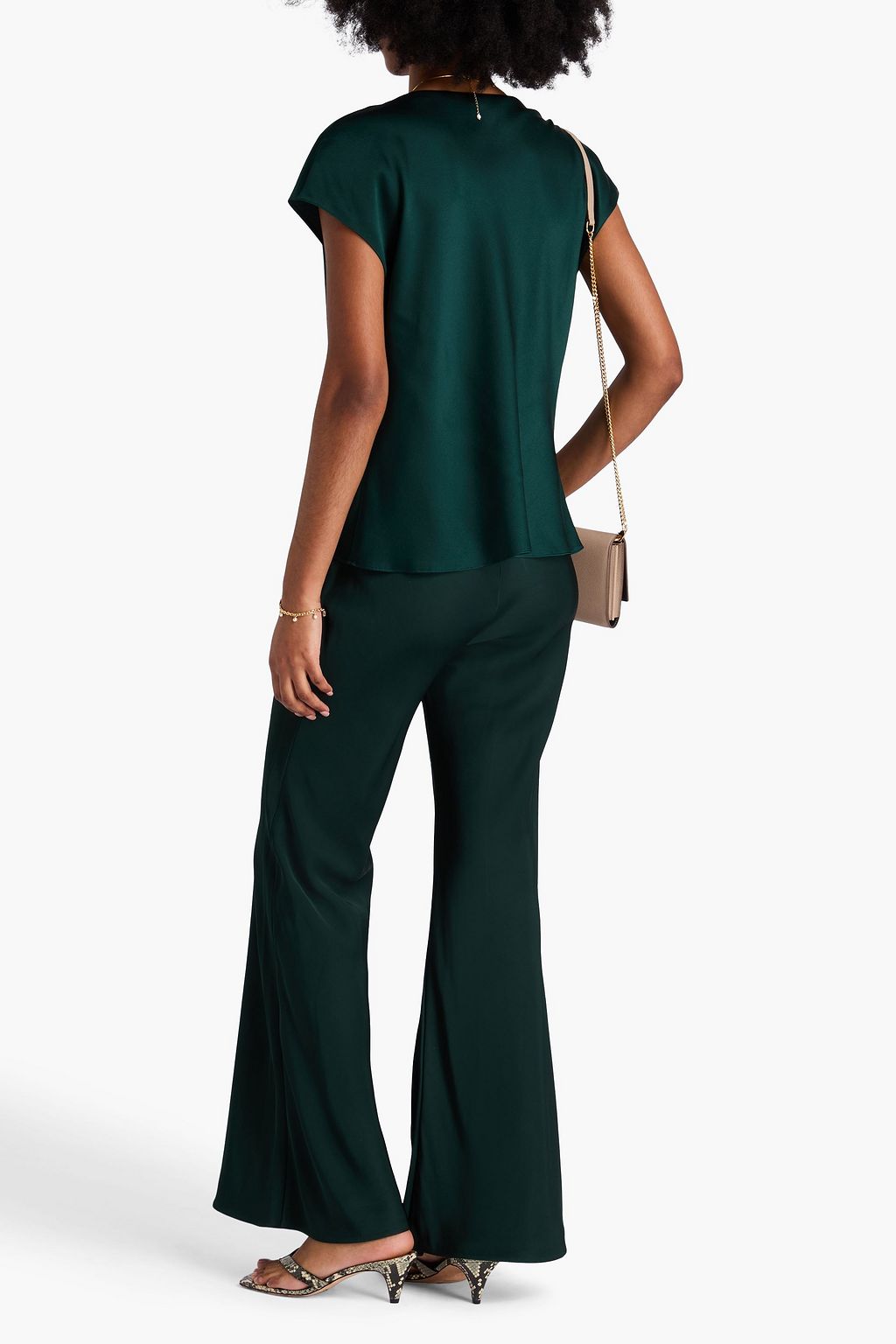 ZIMMERMANN Eden satin-twill flared pants