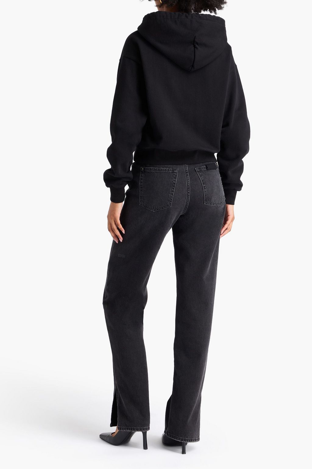 JACQUEMUS كنزة هودي من القطن والصوف الناعم