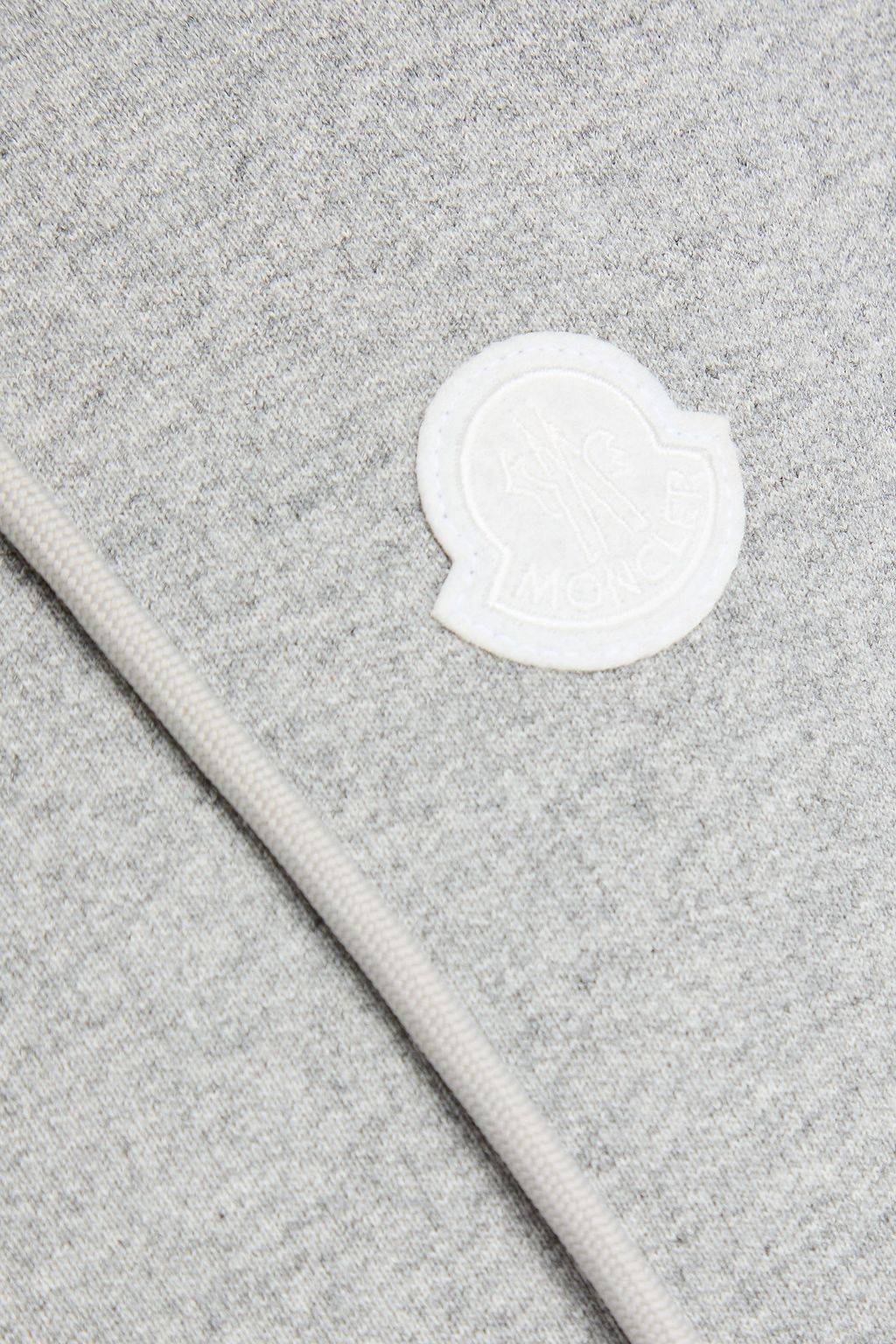 MONCLER French cotton-terry zip-up hoodie