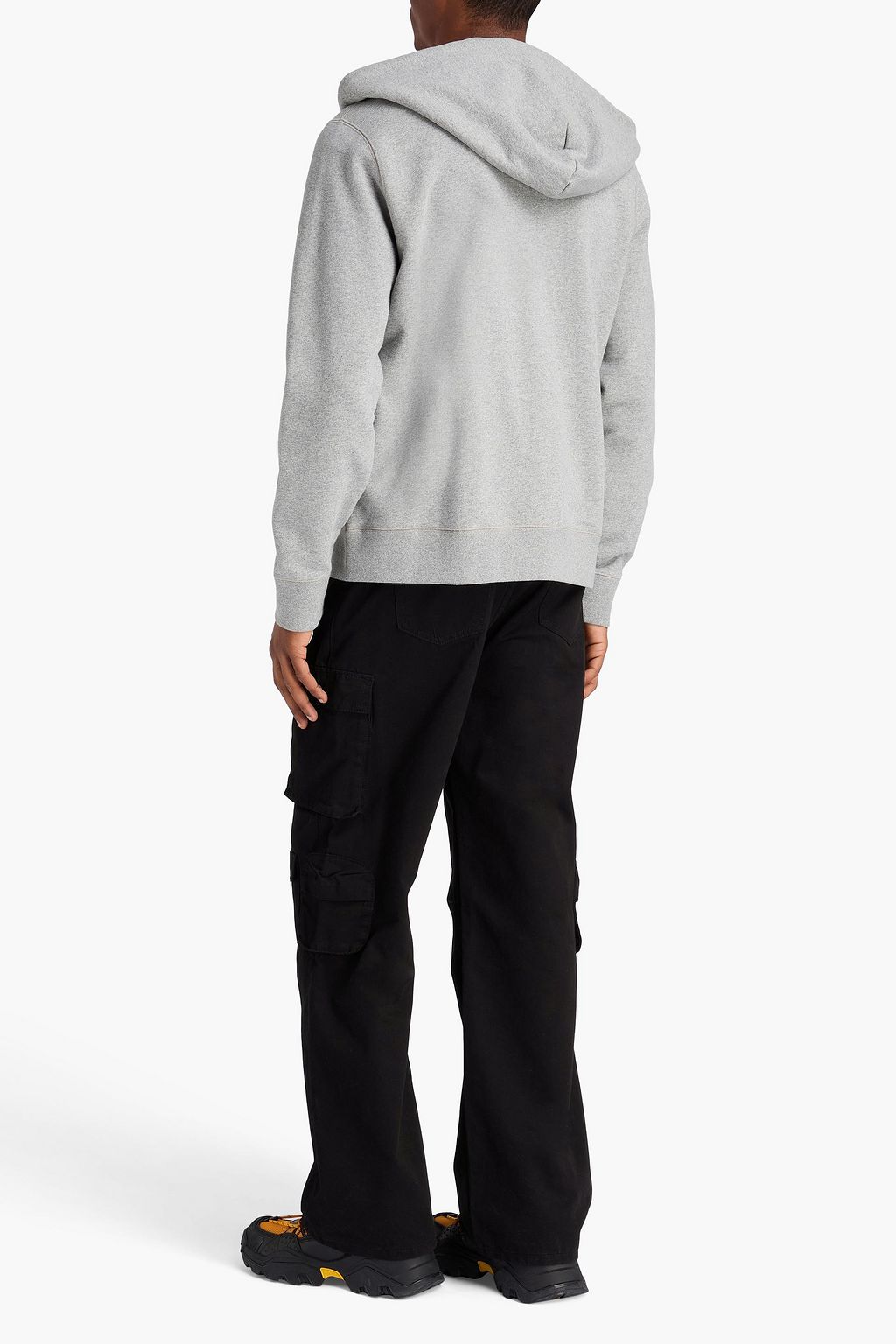 MONCLER French cotton-terry zip-up hoodie