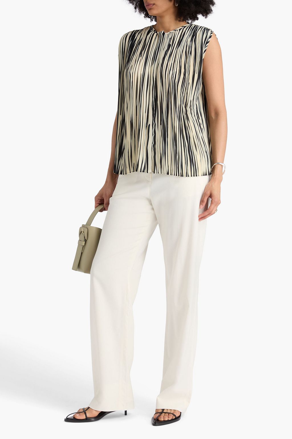 PROENZA SCHOULER Wade pleated chiffon top