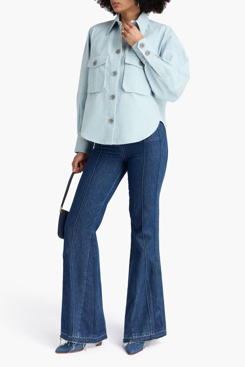 Zimmermann Donegal Cotton And Silk-blend Shirt