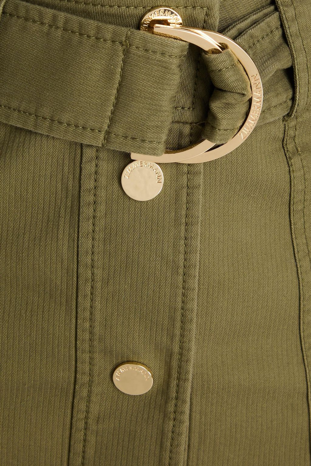 ZIMMERMANN コットン ミディスカート ベルト付き