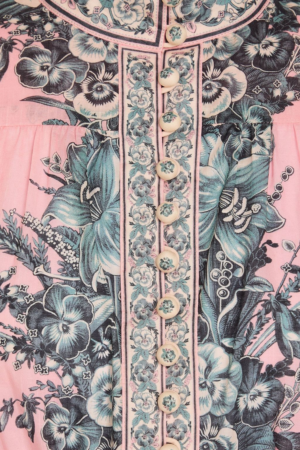 ZIMMERMANN コットンモスリン ミニワンピース フローラルプリント