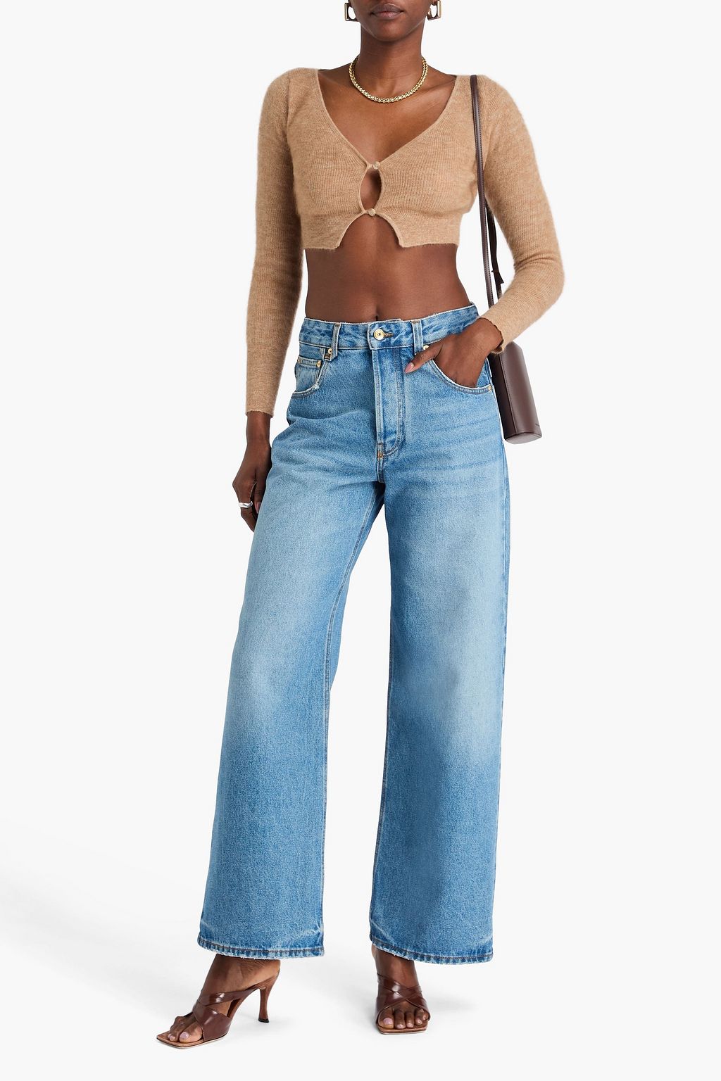 JACQUEMUS High-rise wide-leg jeans